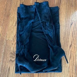 Delman Italian brand real suede sock boots